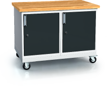 Pracovní stůl alpede PROFI - deska - kontejner - pojízdný podstavec 880 x 1200 x 700